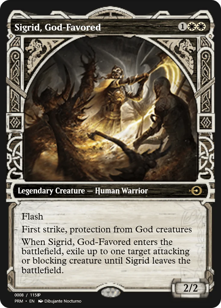 Sigrid, God-Favored · Magic Online Promos