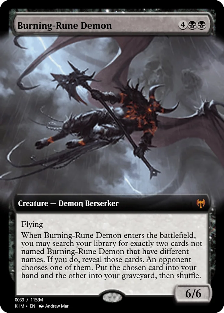 Burning-Rune Demon · Magic Online Promos