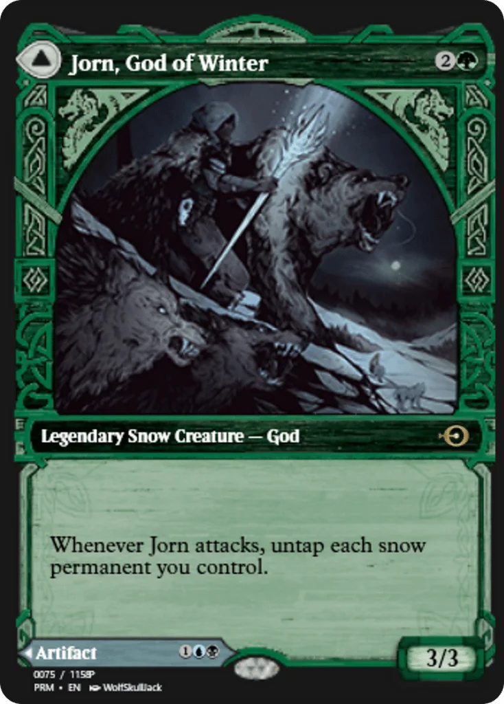 Jorn, God of Winter // Kaldring, the Rimestaff · Magic Online Promos