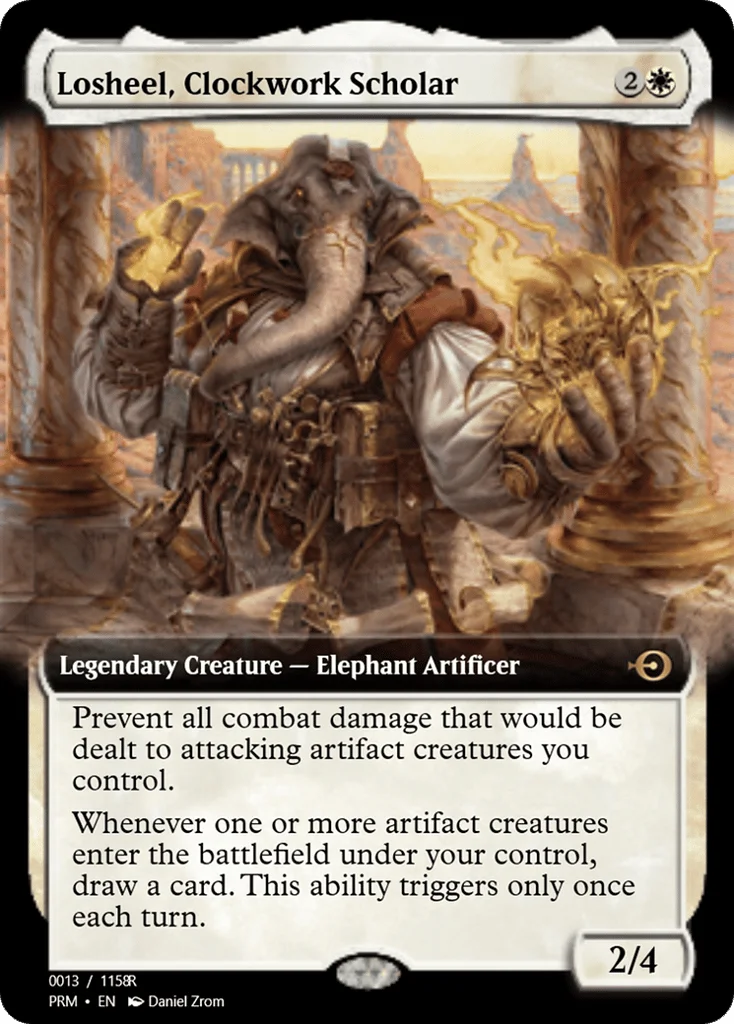 Losheel, Clockwork Scholar · Magic Online Promos