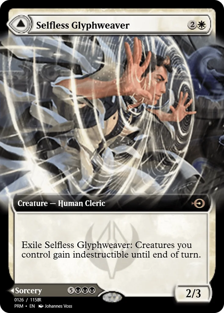 Selfless Glyphweaver // Deadly Vanity · Magic Online Promos
