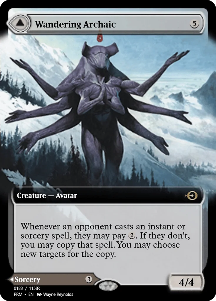 Wandering Archaic // Explore the Vastlands · Magic Online Promos