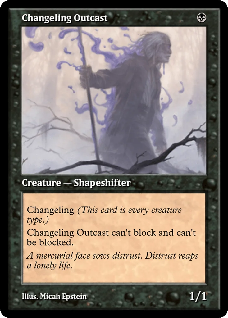 Changeling Outcast · Magic Online Promos