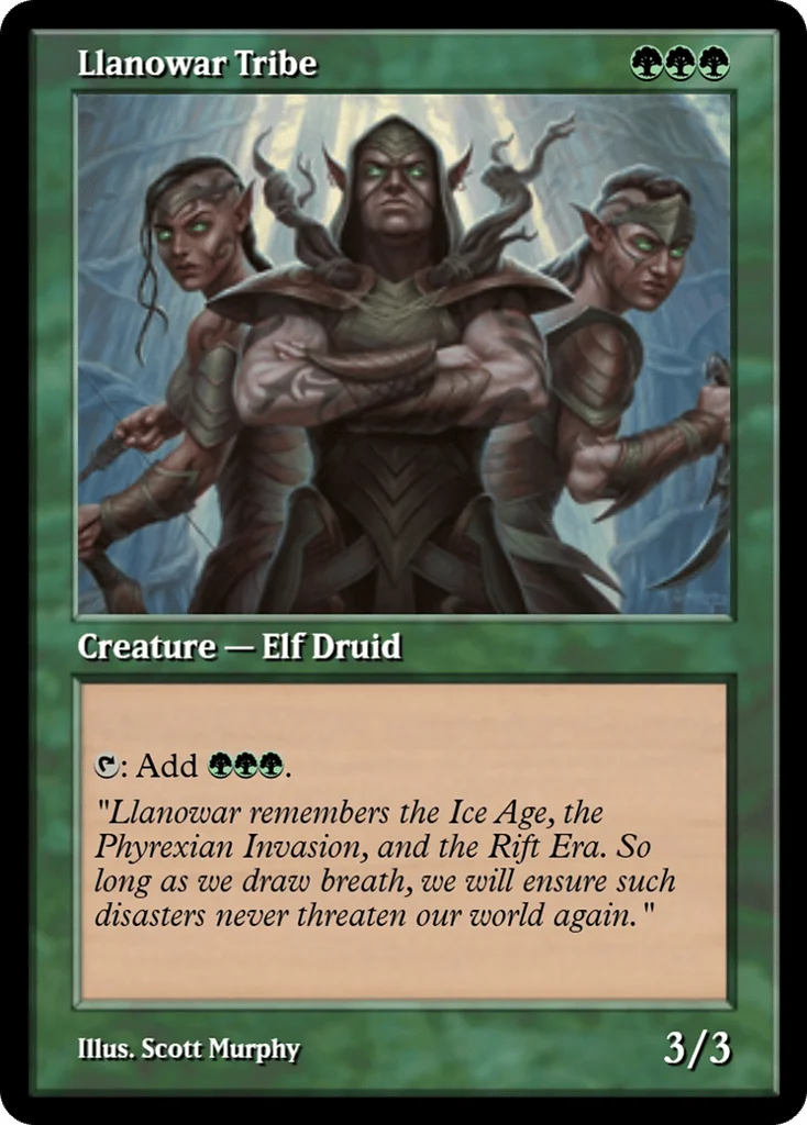 Llanowar Tribe · Magic Online Promos