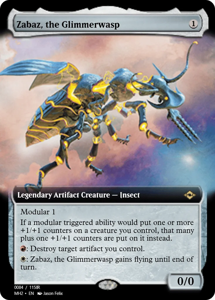 Zabaz, the Glimmerwasp · Magic Online Promos