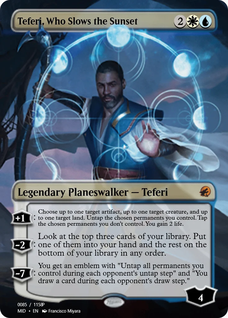 Teferi, Who Slows the Sunset · Magic Online Promos