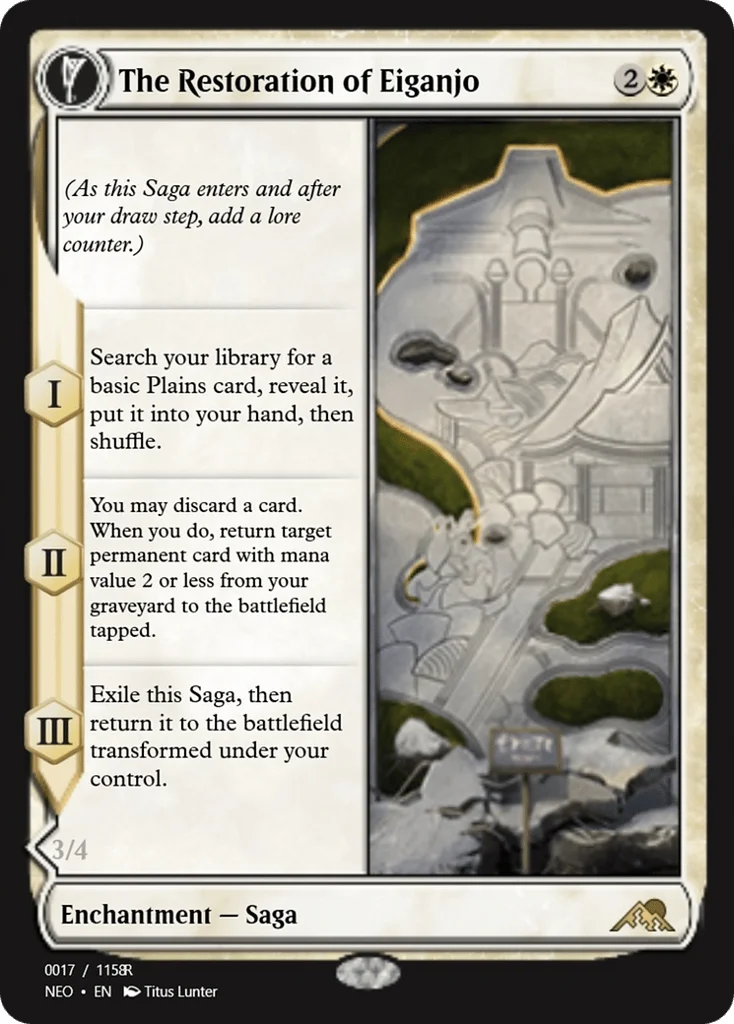 The Restoration of Eiganjo // Architect of Restoration · Magic Online Promos