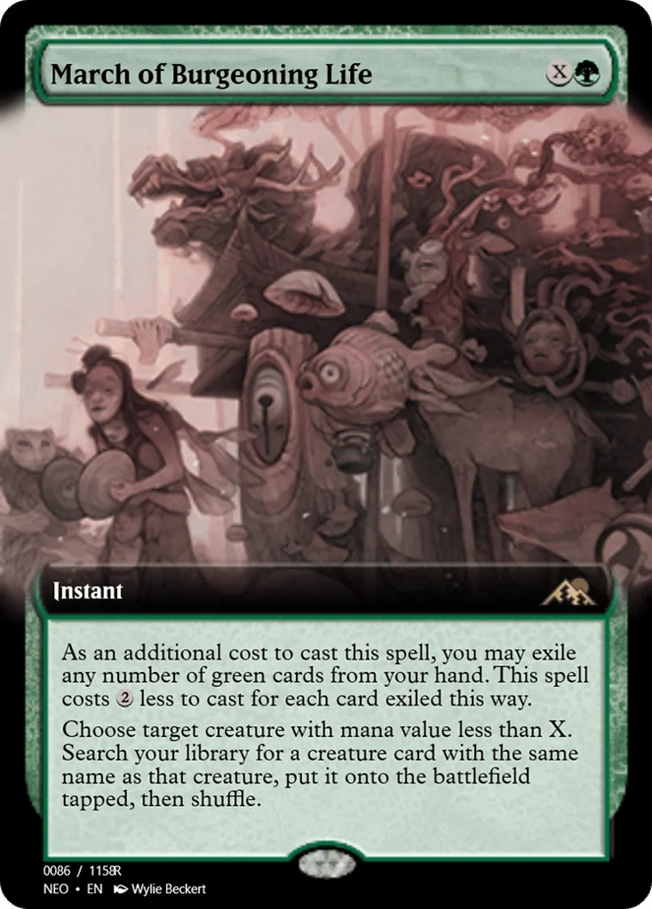 March of Burgeoning Life · Magic Online Promos