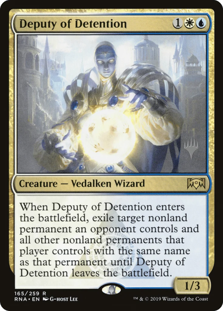 Deputy of Detention · Ravnica Allegiance Promos