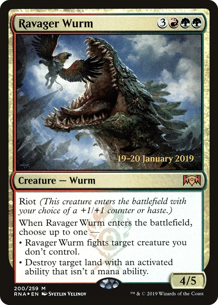 Ravager Wurm · Ravnica Allegiance Promos