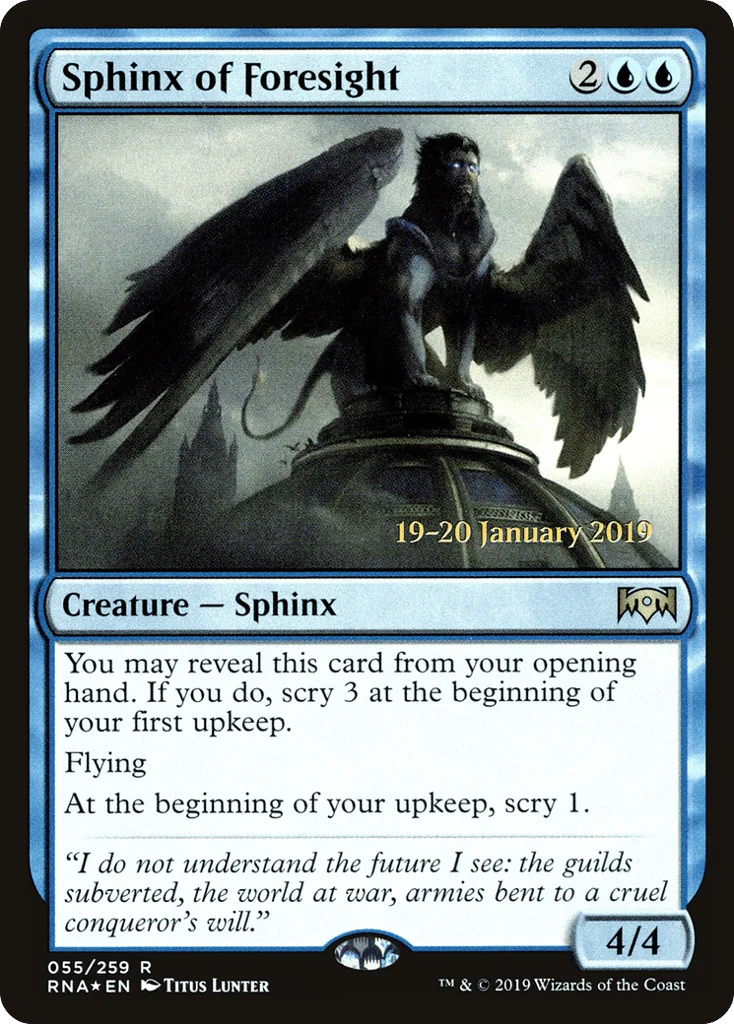 Sphinx of Foresight · Ravnica Allegiance Promos
