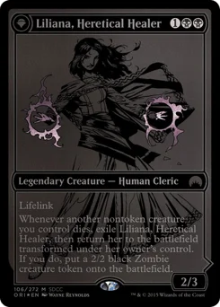 Liliana, Heretical Healer // Liliana, Defiant Necromancer