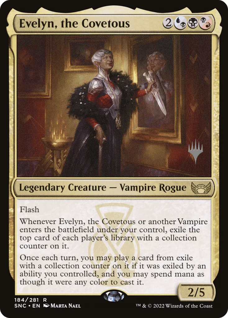 Evelyn, the Covetous · Streets of New Capenna Promos