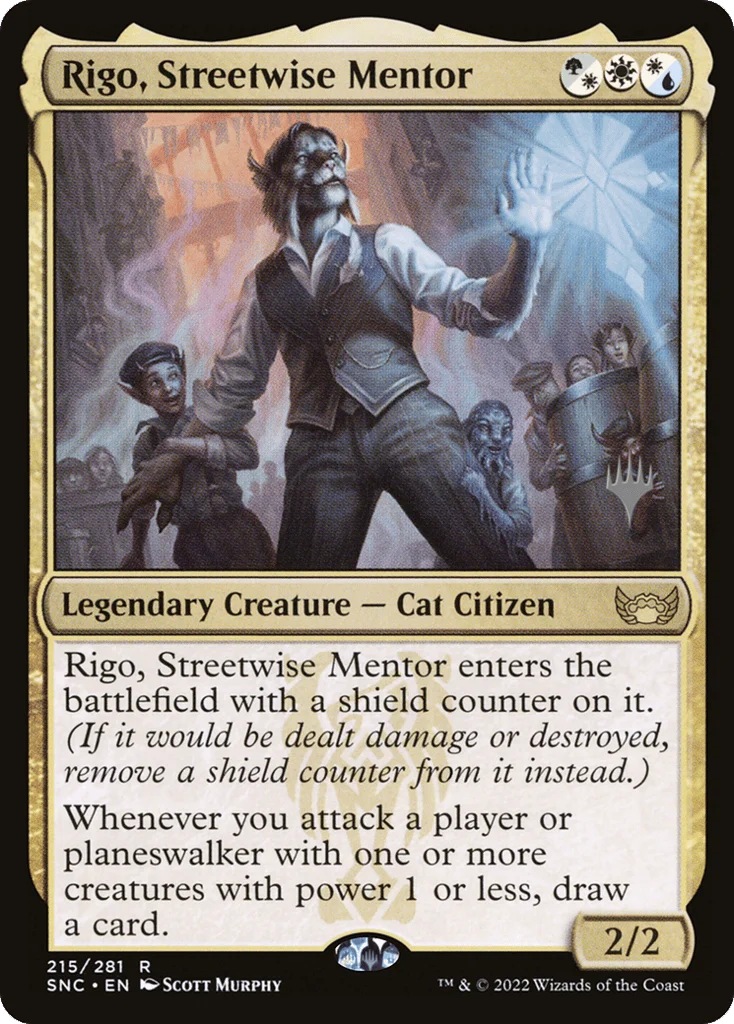 Rigo, Streetwise Mentor · Streets of New Capenna Promos