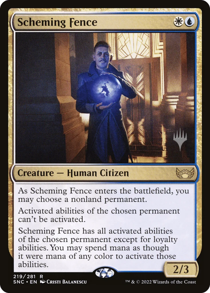 Scheming Fence · Streets of New Capenna Promos