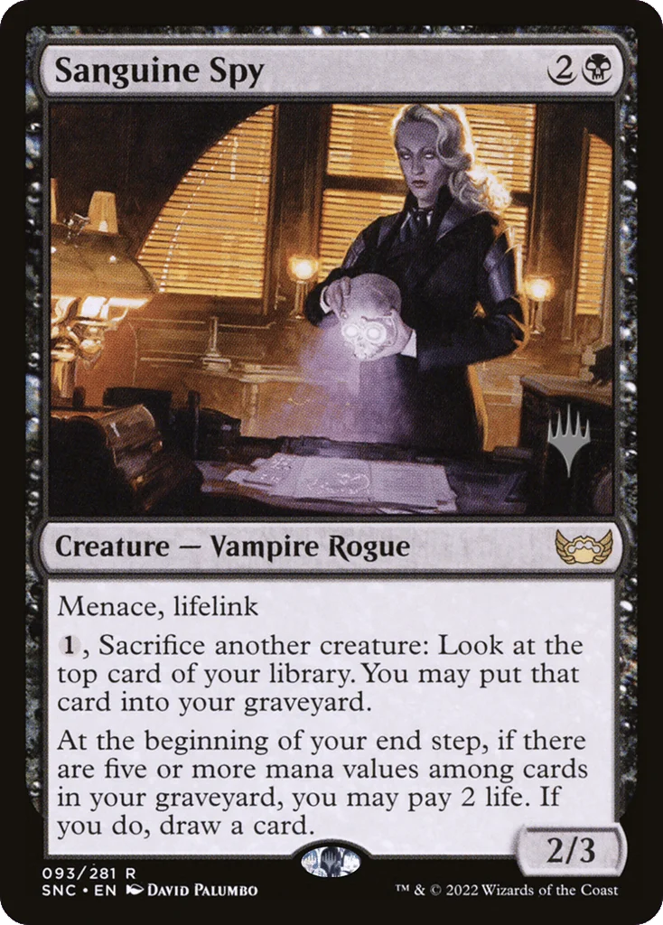 Sanguine Spy · Streets of New Capenna Promos