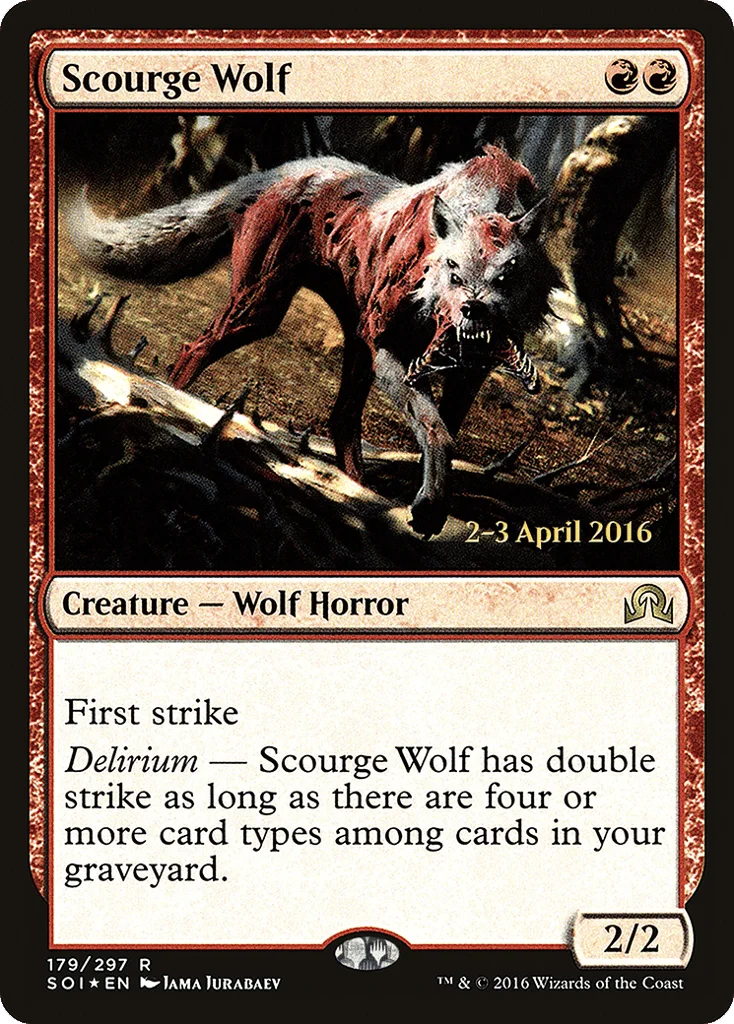 Scourge Wolf · Shadows over Innistrad Promos