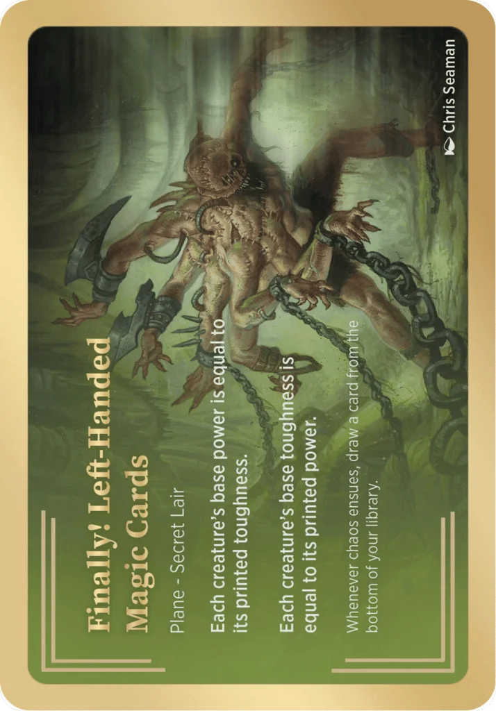 Finally! Left-Handed Magic Cards · Secret Lair Showcase Planes