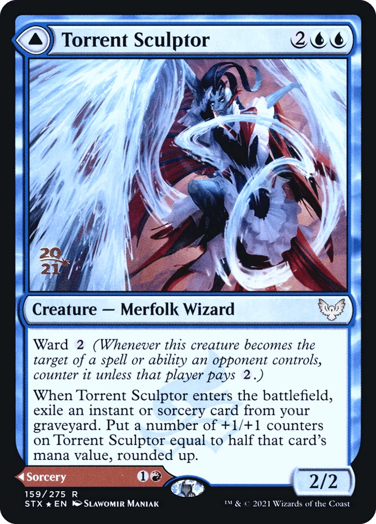 Torrent Sculptor // Flamethrower Sonata · Strixhaven: School of Mages Promos
