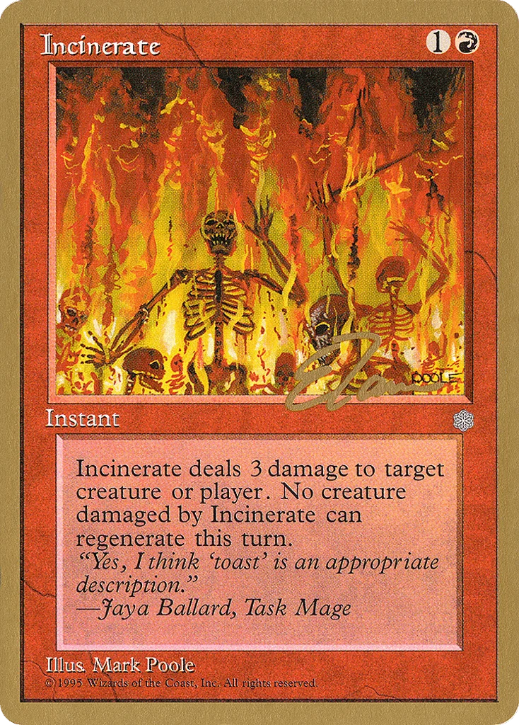 Incinerate · Pro Tour Collector Set