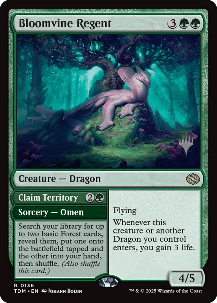 Bloomvine Regent // Claim Territory · Tarkir: Dragonstorm Promos