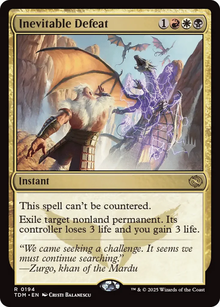 Inevitable Defeat · Tarkir: Dragonstorm Promos