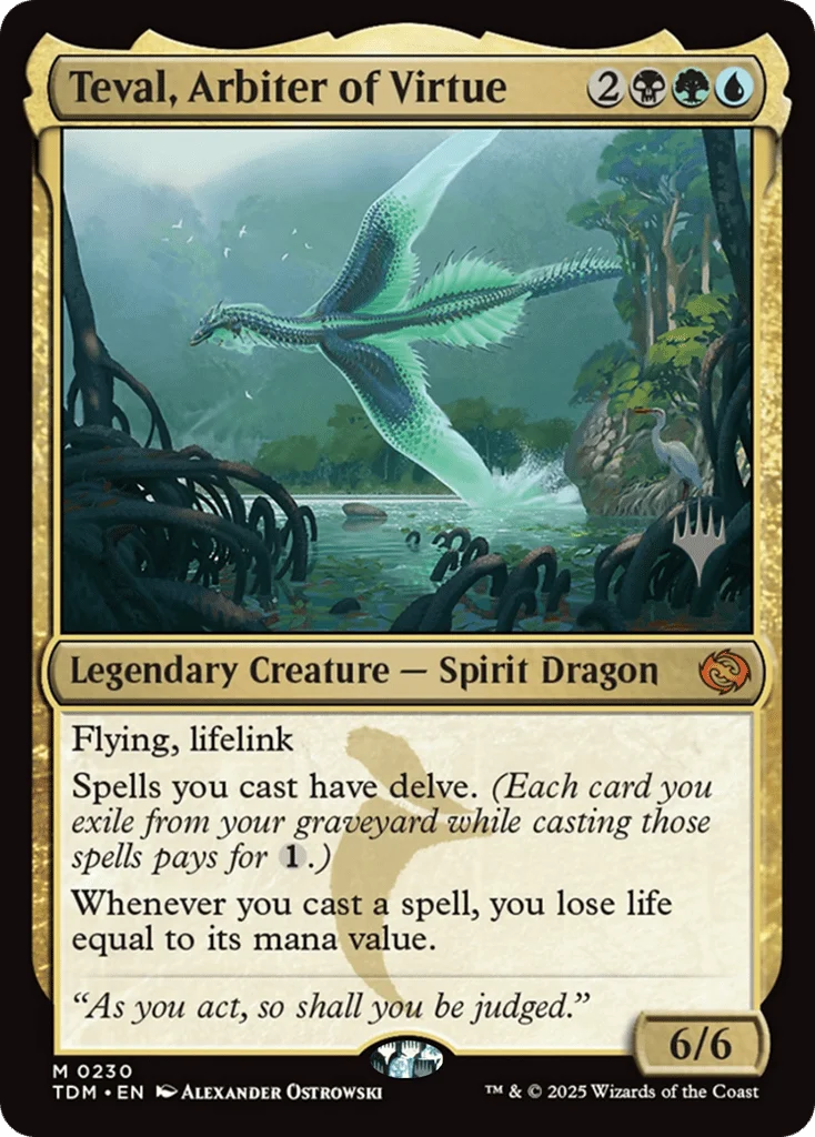 Teval, Arbiter of Virtue · Tarkir: Dragonstorm Promos