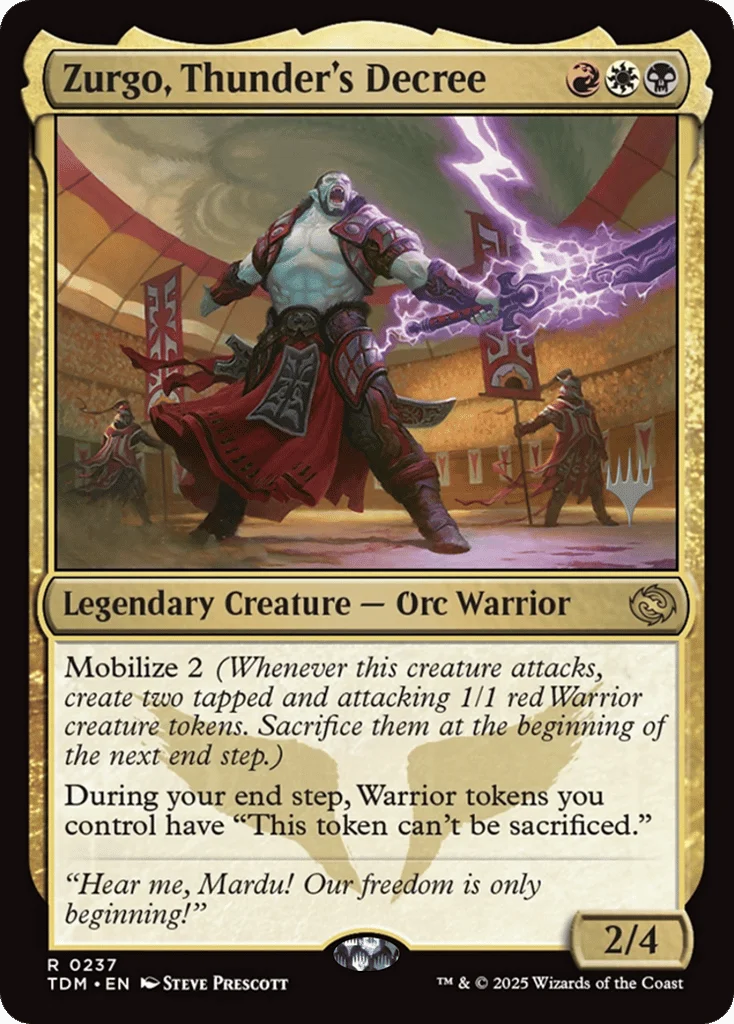 Zurgo, Thunder's Decree · Tarkir: Dragonstorm Promos