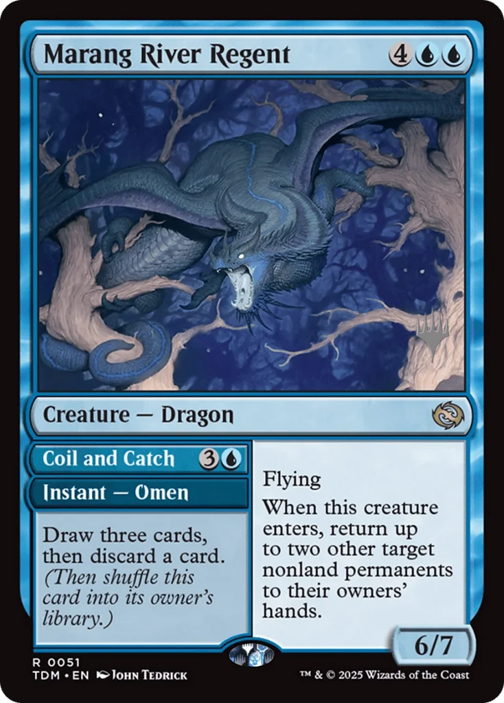 Marang River Regent // Coil and Catch · Tarkir: Dragonstorm Promos