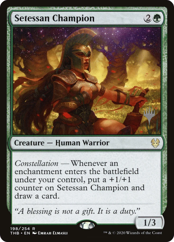 Setessan Champion · Theros Beyond Death Promos