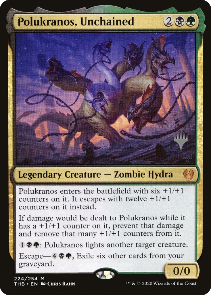 Polukranos, Unchained · Theros Beyond Death Promos