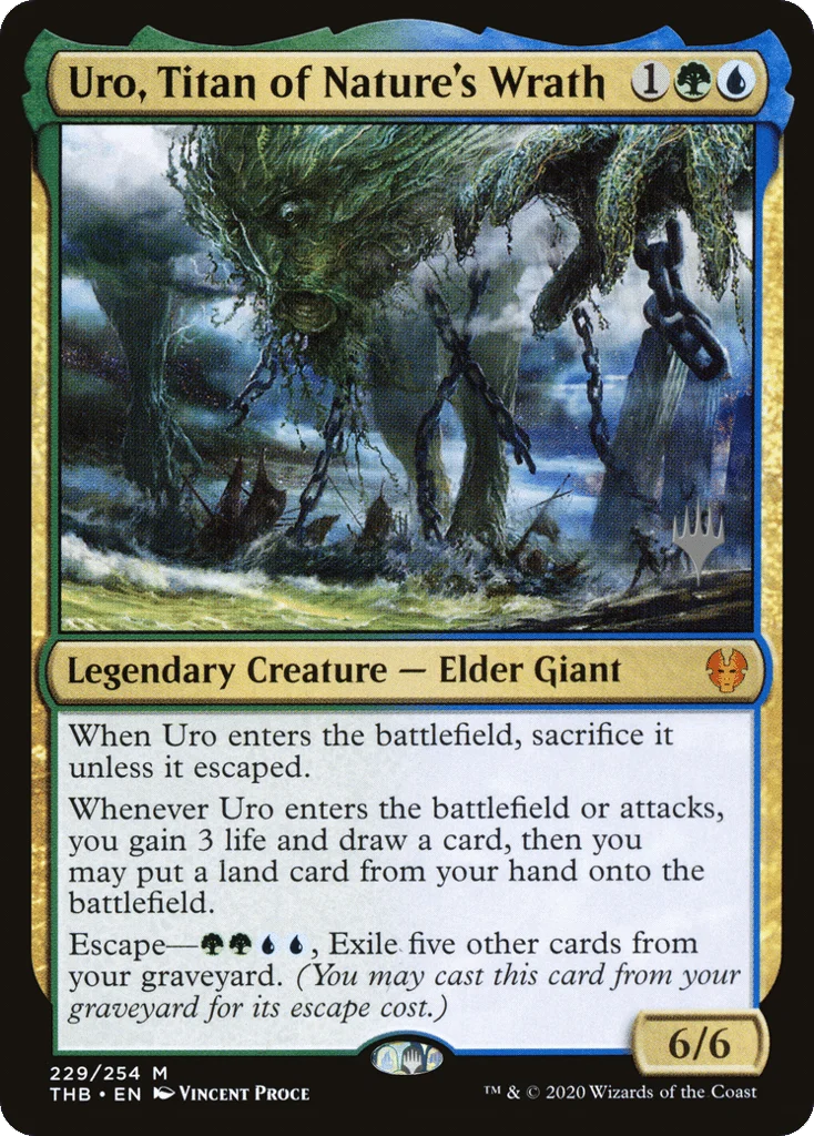 Uro, Titan of Nature's Wrath · Theros Beyond Death Promos