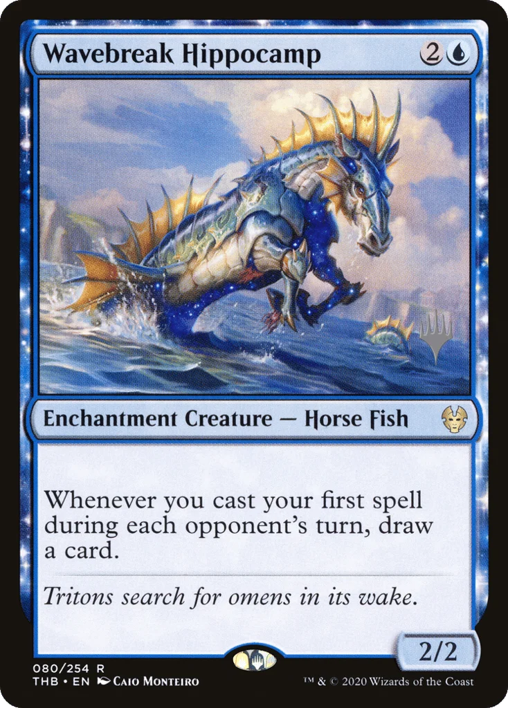 Wavebreak Hippocamp · Theros Beyond Death Promos