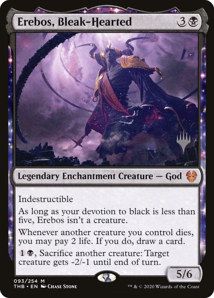 Erebos, Bleak-Hearted · Theros Beyond Death Promos