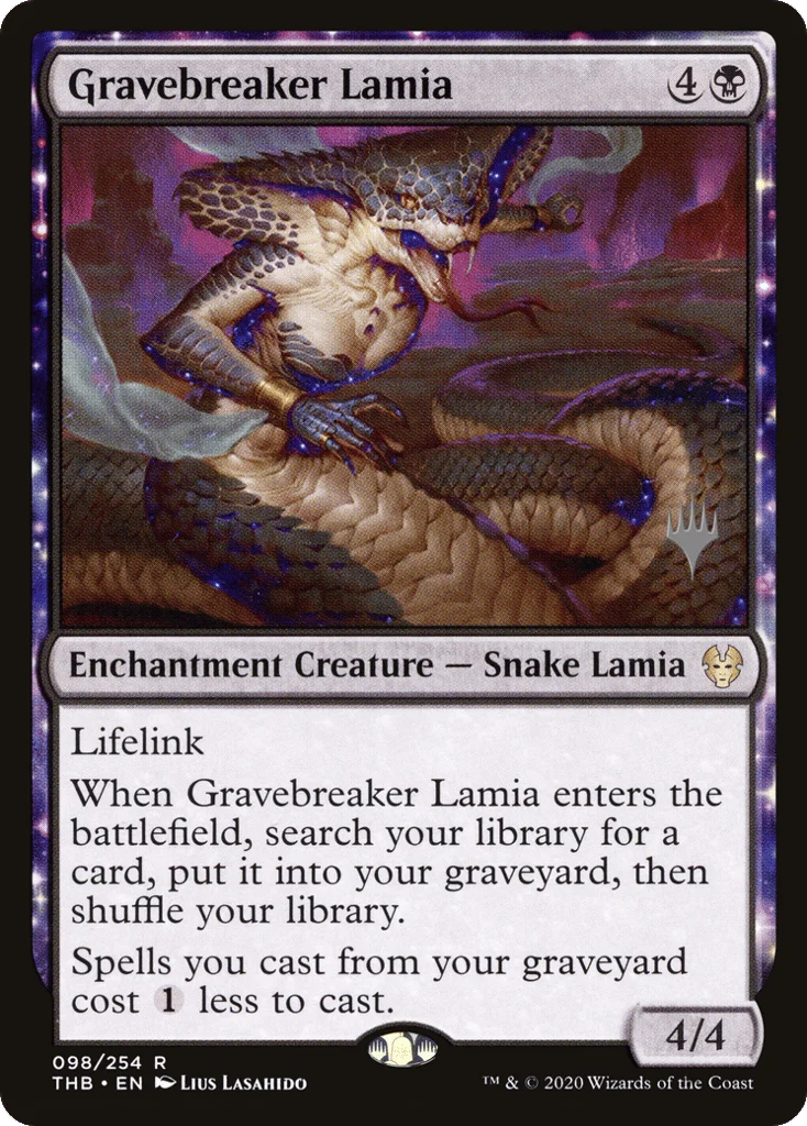 Gravebreaker Lamia · Theros Beyond Death Promos