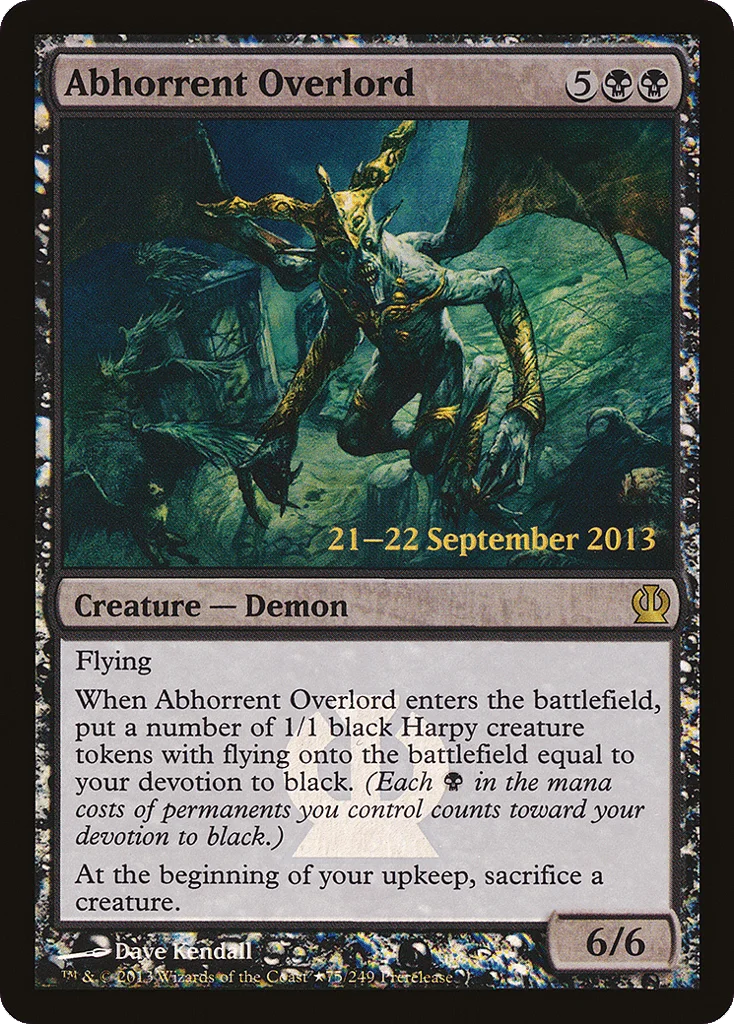 Abhorrent Overlord · Theros Promos