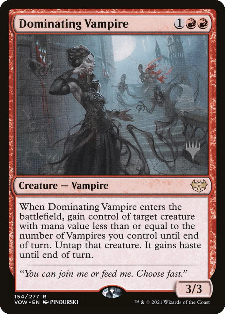 Dominating Vampire · Innistrad: Crimson Vow Promos