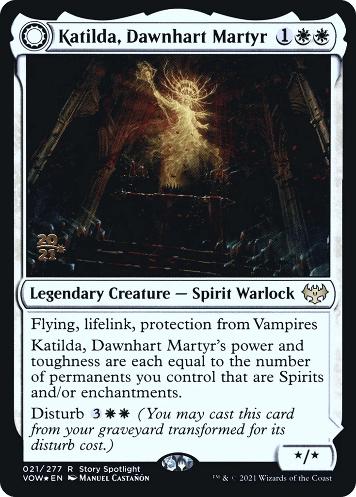 Katilda, Dawnhart Martyr // Katilda's Rising Dawn · Innistrad: Crimson Vow Promos