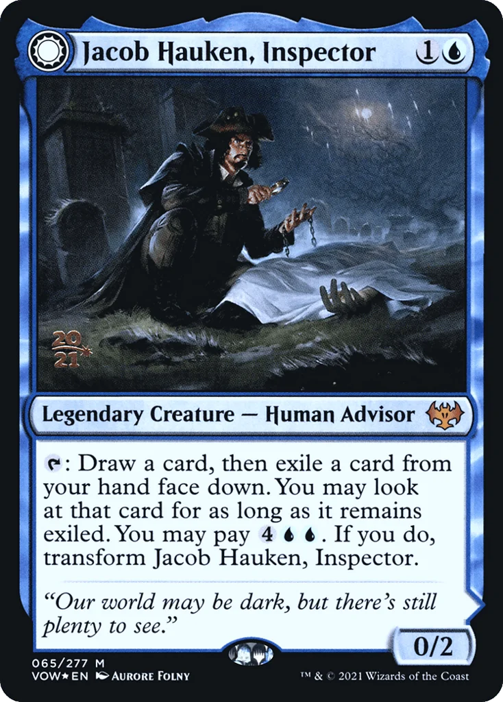 Jacob Hauken, Inspector // Hauken's Insight · Innistrad: Crimson Vow Promos