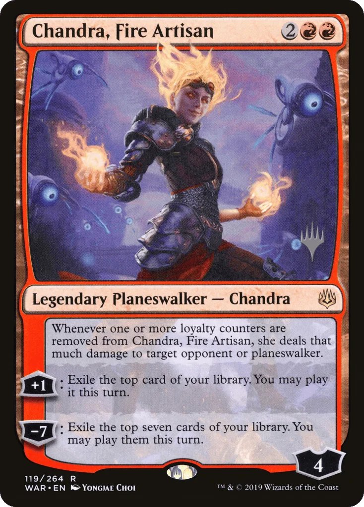Chandra, Fire Artisan · War of the Spark Promos