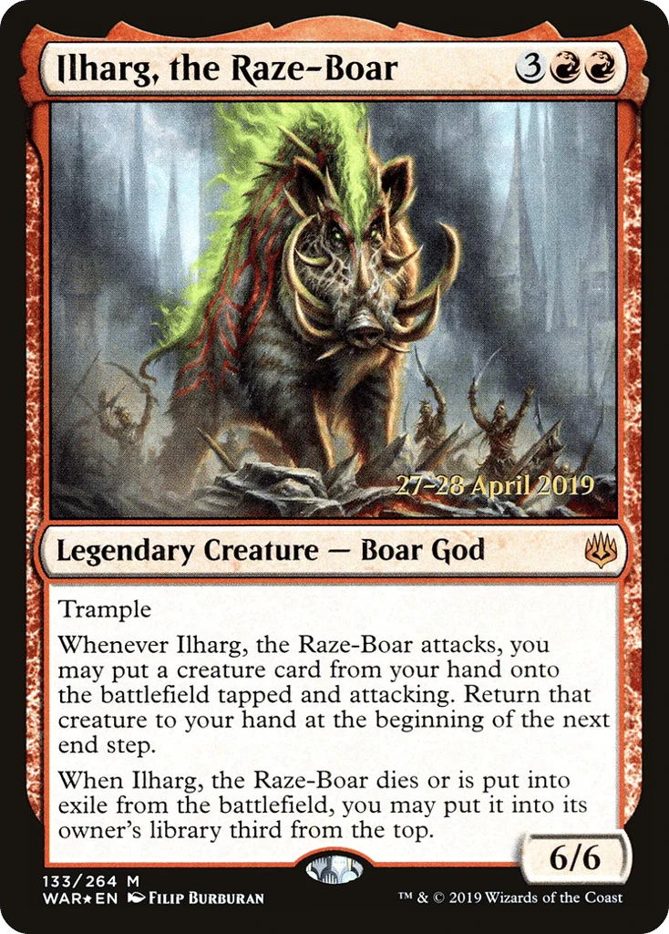 Ilharg, the Raze-Boar · War of the Spark Promos