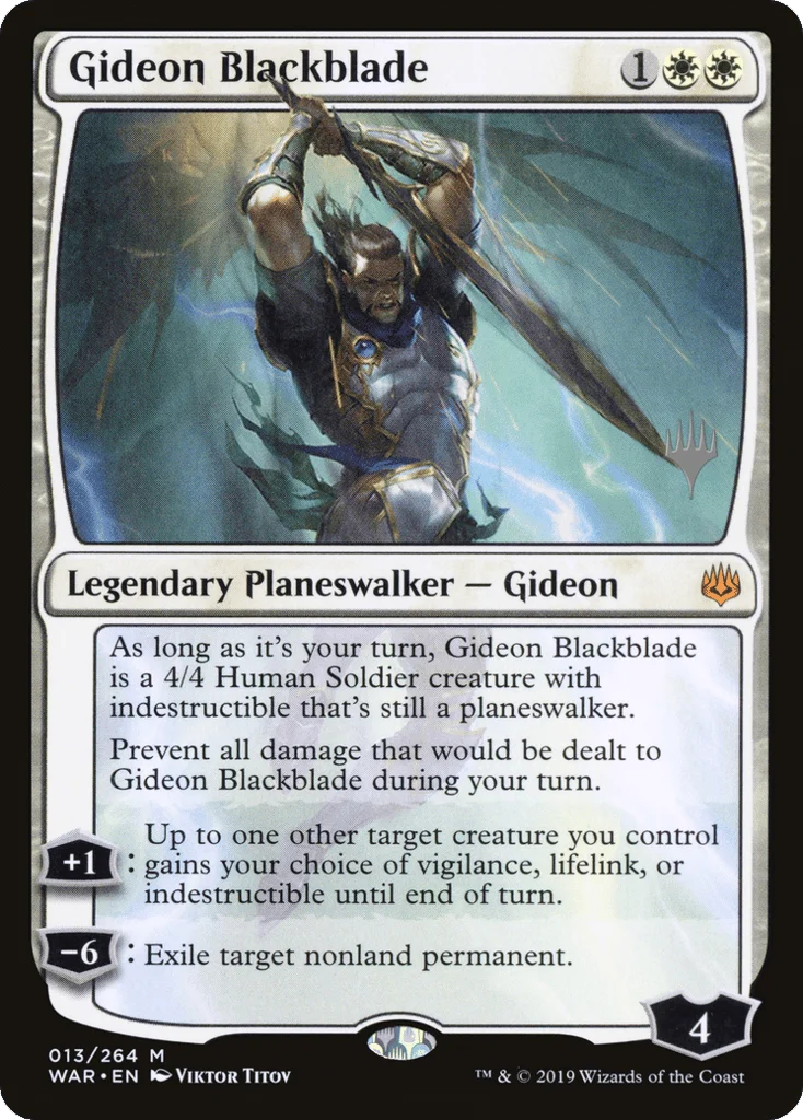 Gideon Blackblade · War of the Spark Promos