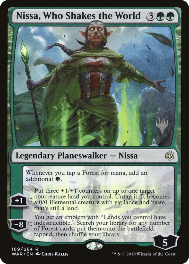 Nissa, Who Shakes the World · War of the Spark Promos