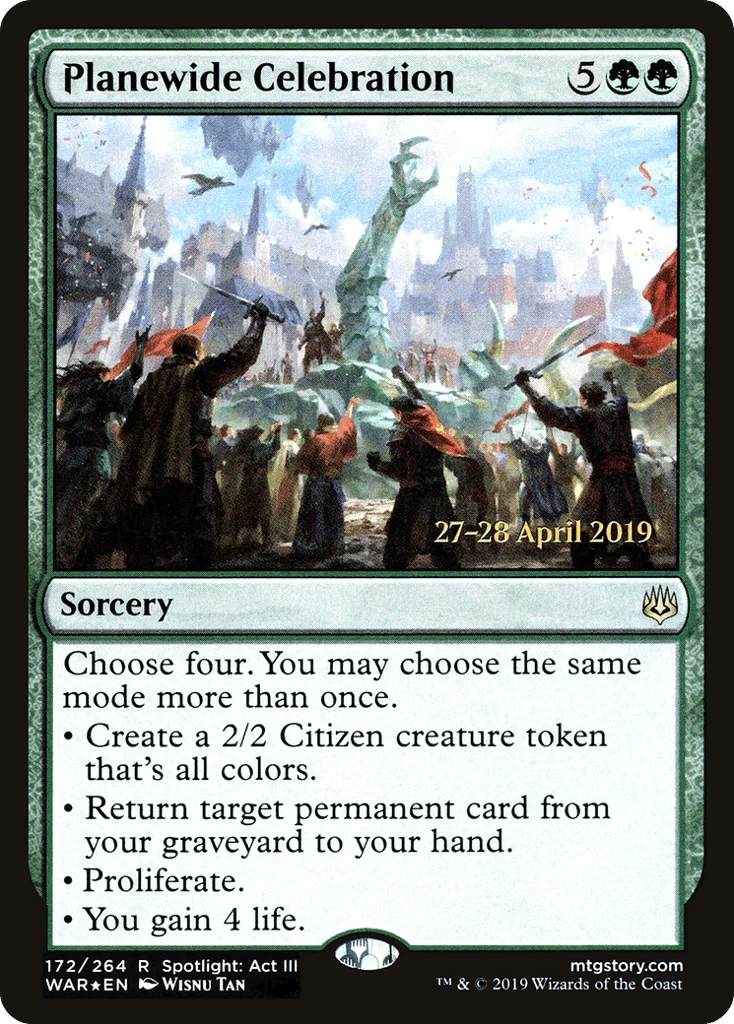 Planewide Celebration · War of the Spark Promos