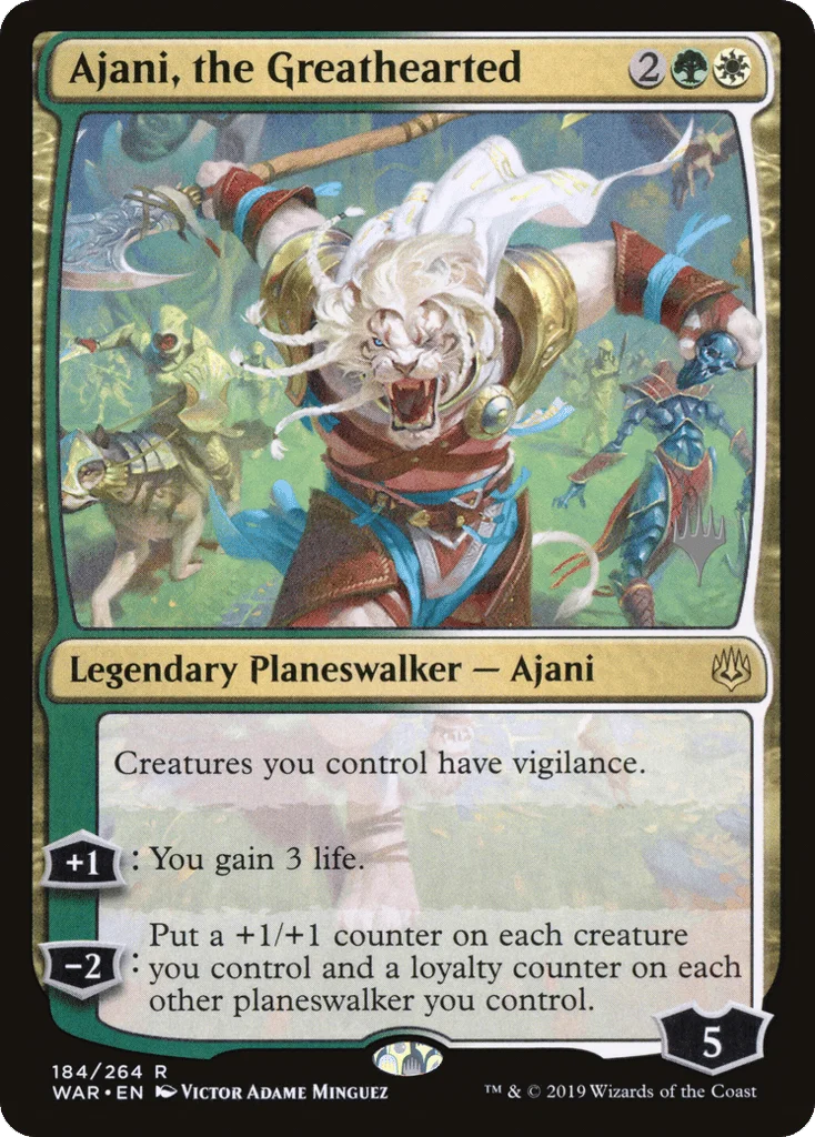 Ajani, the Greathearted · War of the Spark Promos