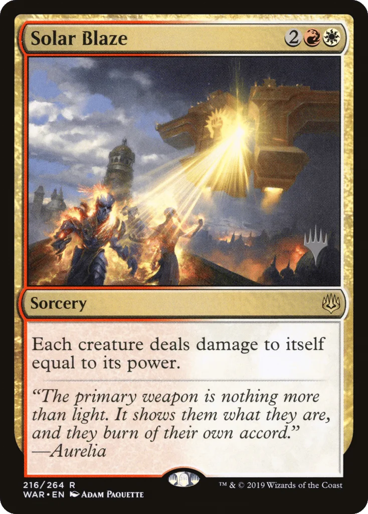 Solar Blaze · War of the Spark Promos