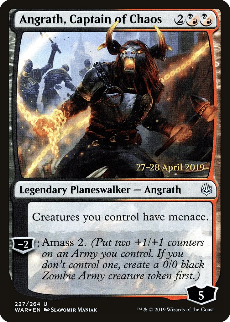 Angrath, Captain of Chaos · War of the Spark Promos