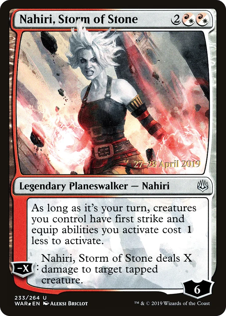 Nahiri, Storm of Stone · War of the Spark Promos