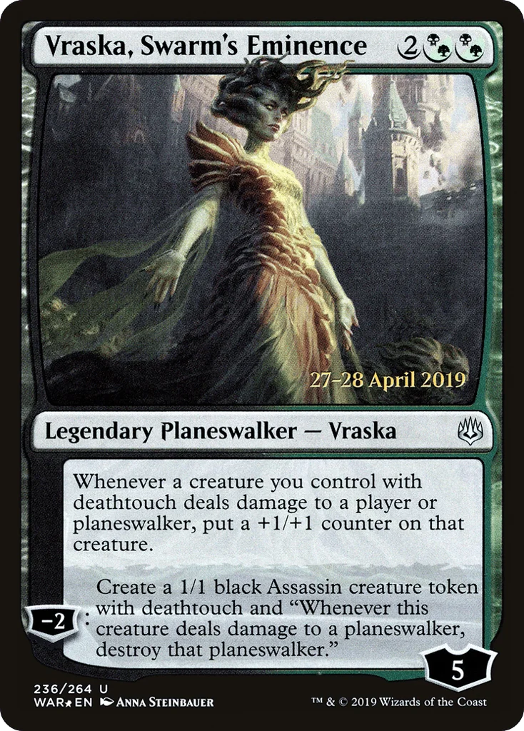 Vraska, Swarm's Eminence · War of the Spark Promos