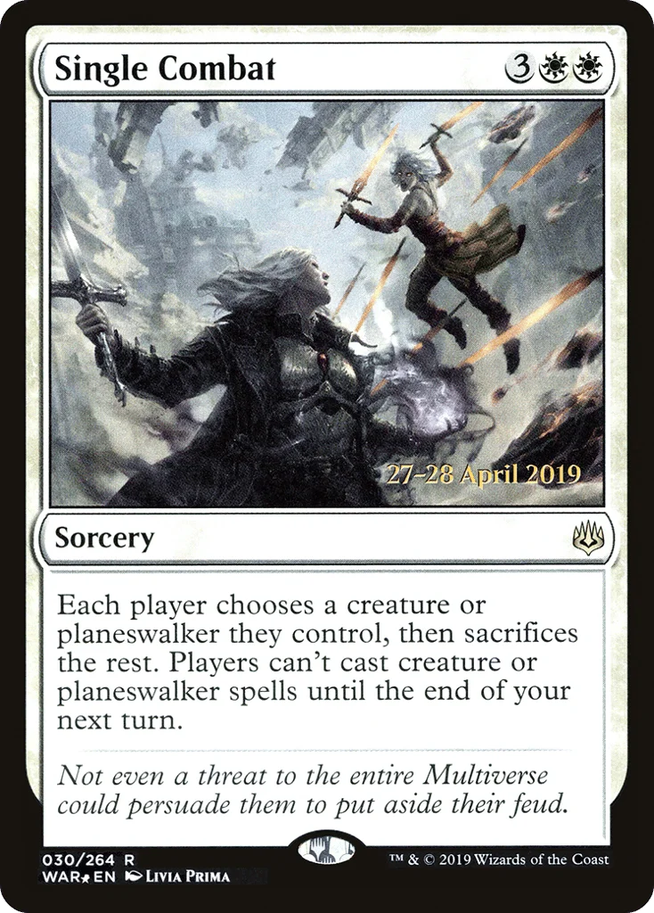 Single Combat · War of the Spark Promos